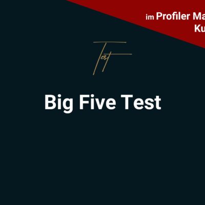 Big-Five-Test profiler werden profacos partner profilerausbildungen seminare keynote onlineschulung menschen lesen online kurse