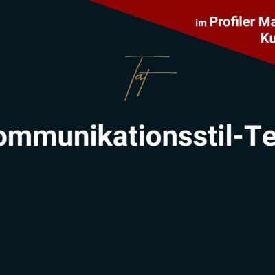 Kommunikationsstil-Test profiler werden profacos partner profilerausbildungen seminare keynote onlineschulung menschen lesen online kurse