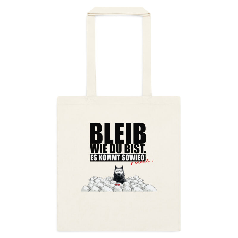 Baumwolltasche mit langen Henkeln