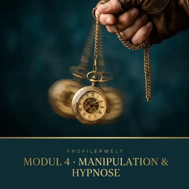 Modul 4 – Manipulation & Hypnose – Kurs-Cover