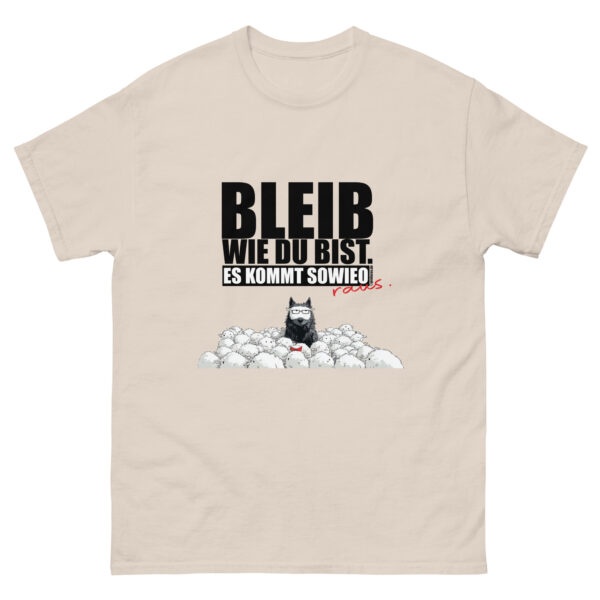 unisex-classic-tee-natural-front-6a32e5fc14015.jpg Klassisches Unisex T-Shirt