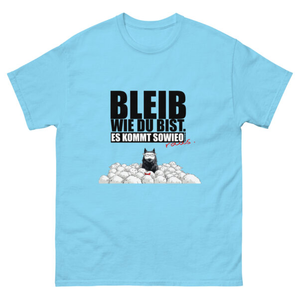 unisex-classic-tee-sky-front-6a32e5fc0f347.jpg Klassisches Unisex T-Shirt